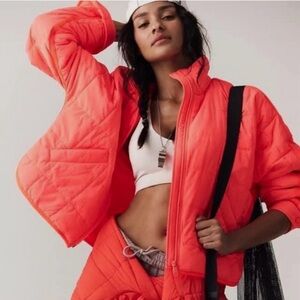 FP Movement by Free People Vibrant Orange Puffer Jacket
